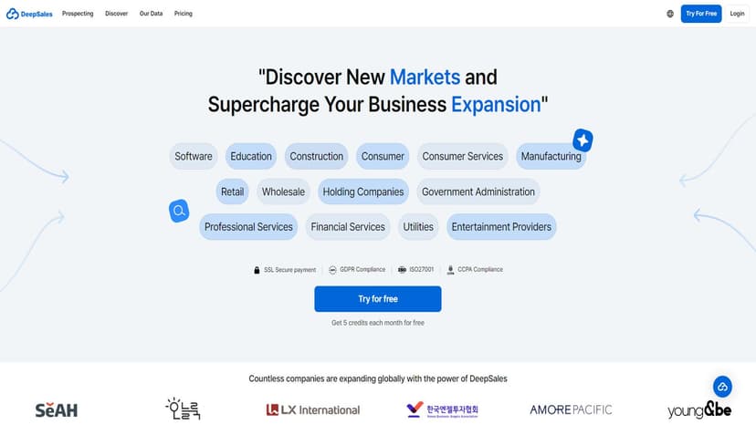 DeepSales - 利用AI驱动的洞察力，优化销售策略，提升潜在客户生成效率。