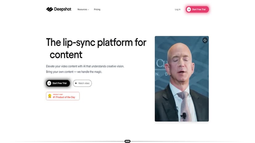 Deepshot - Deepshot利用AI技术，为视频内容提供翻译、重拍、测试和重新构想服务。