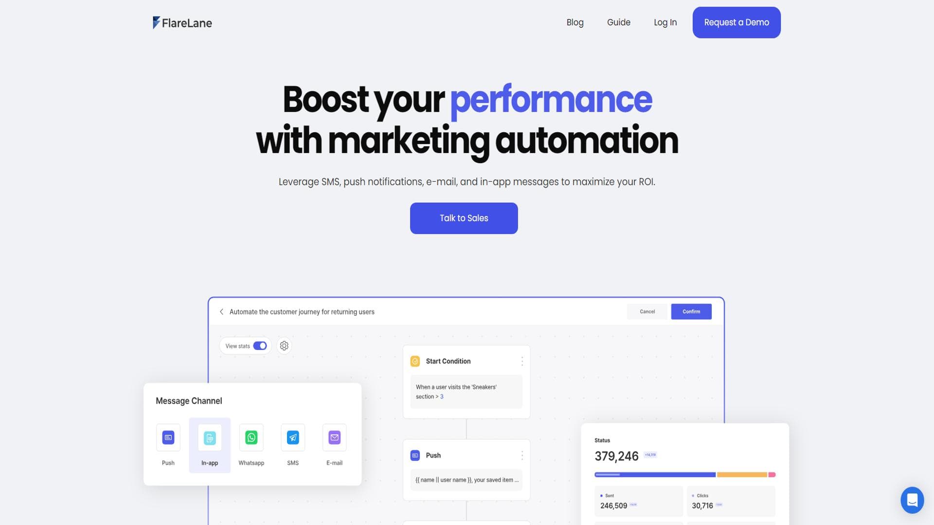FlareLane: Cross-Channel Customer Engagement Platform