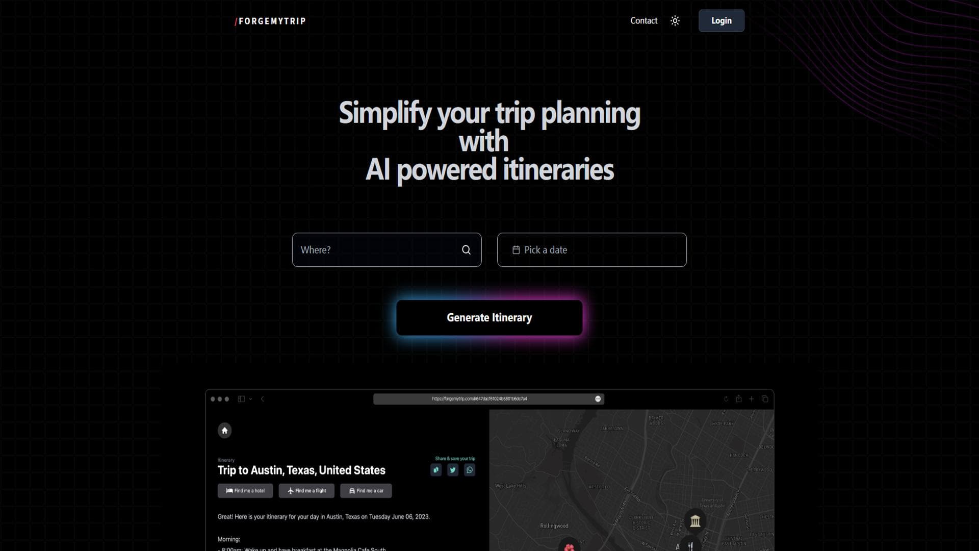 Forgemytrip - Travel planning made easy
