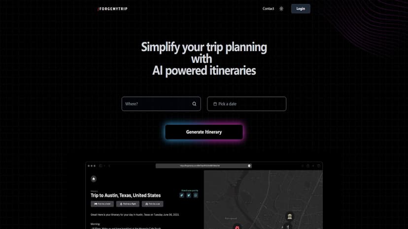Forgemytrip - 快速规划您的出行 - Forgemytrip