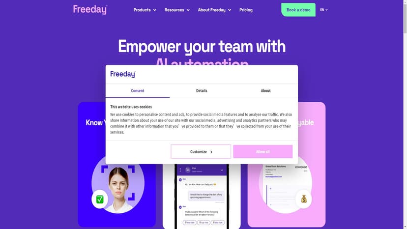 Freeday AI - Freeday AI通过生成式AI优化业务流程，提升效率并推动创新。