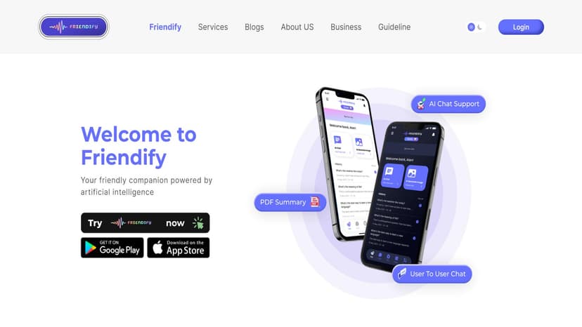 Friendify AI - 定制化推荐，多种输入方式。下载Friendify AI，尽享智能体验。