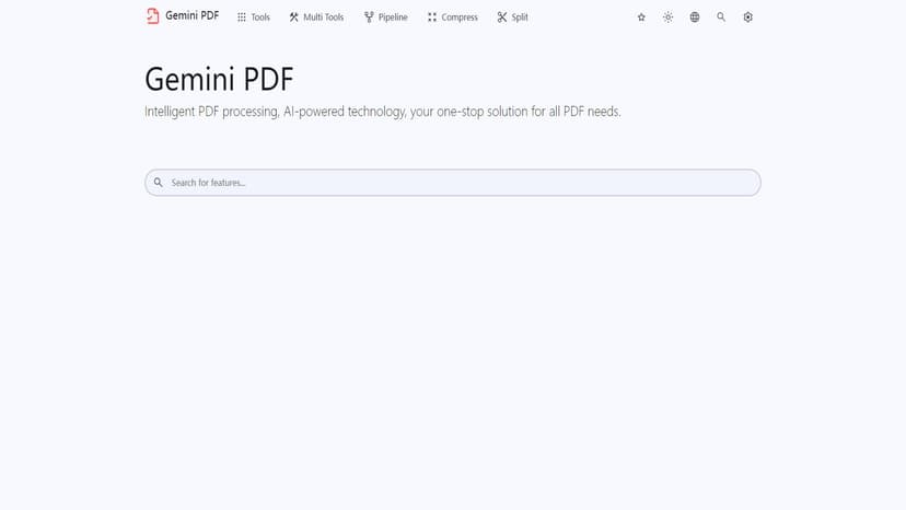 Gemini PDF - Gemini PDF是一款免费的AI驱动在线服务，用于处理PDF文件。