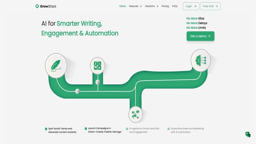 GrowStack Ai - GrowStack Ai是一种集成化的数字营销和销售智能助手，旨在帮助企业提高市场竞争力、扩大客户群体和提升业务效率。