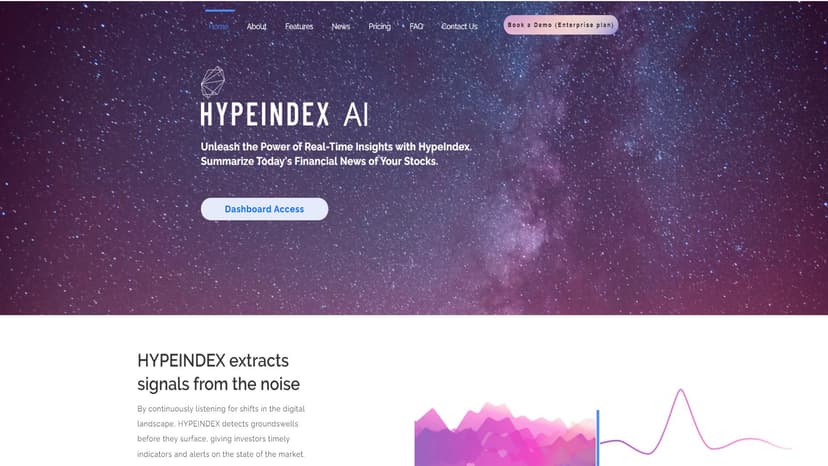 HypeIndex - HypeIndex是一款实时加密热度工具，通过AI驱动的新闻分析，帮助投资者及时获取市场动态。