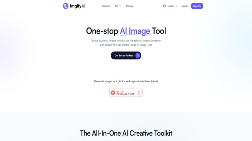 imgifyai - imgifyai提供多种AI图像处理功能，包括生成、编辑、背景移除等。