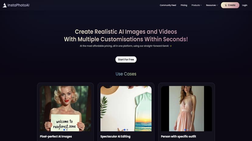 InstaPhotoAI - InstaPhotoAI是一款终极AI图像生成工具，用于创建令人惊叹的肖像和产品照片。