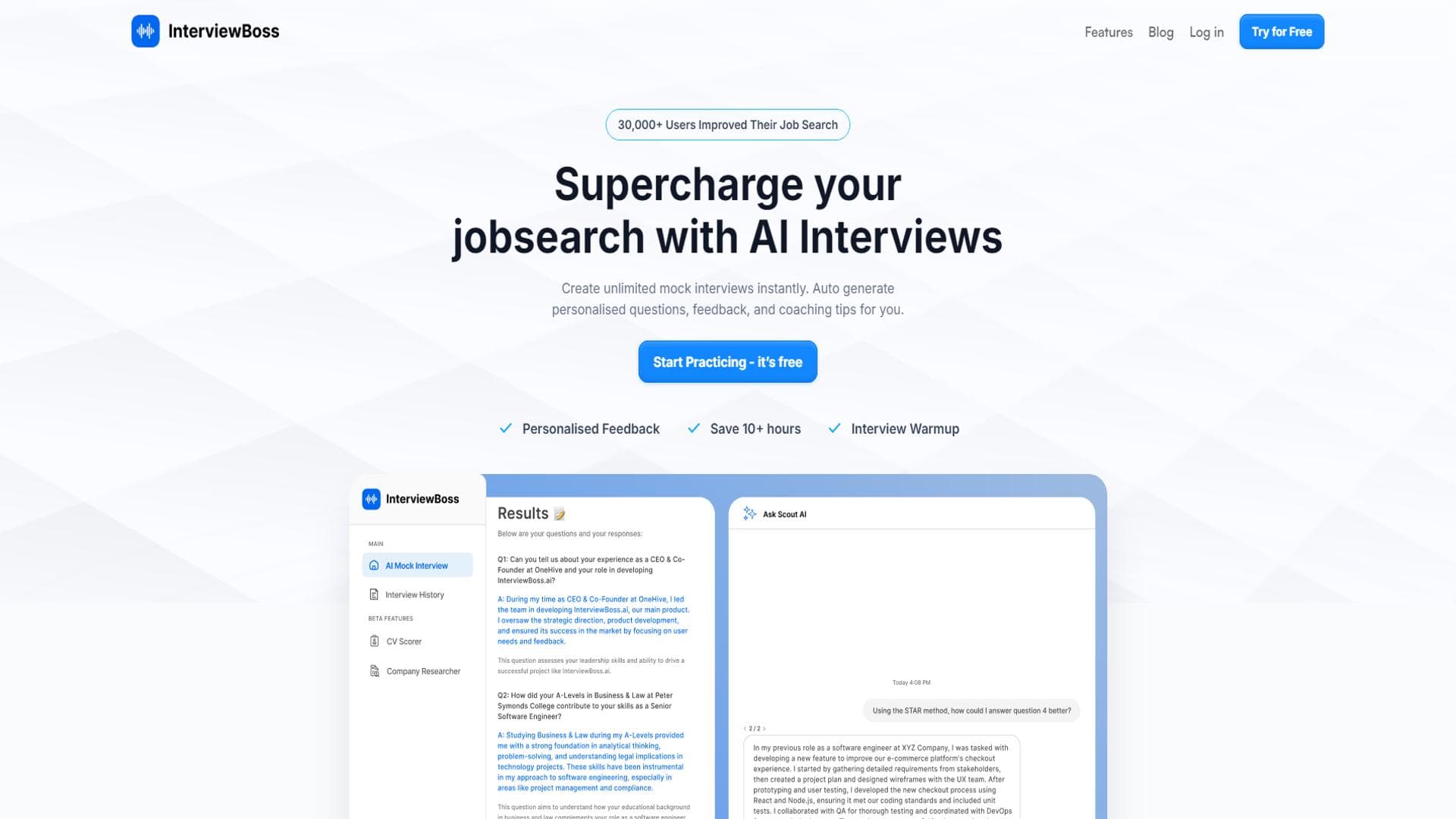 InterviewBoss：提升面试技能的AI驱动面试准备工具