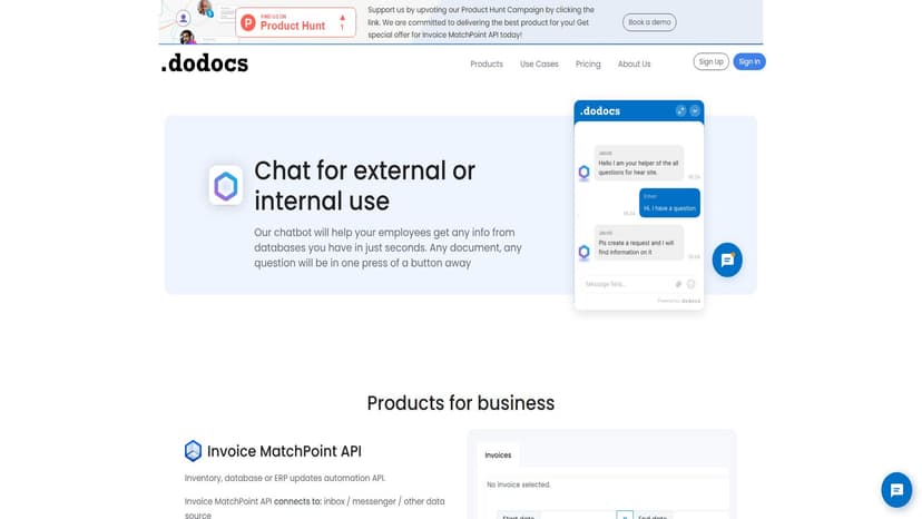 dodocs.ai - dodocs.ai提供自动化API，用于库存、数据库或ERP更新。