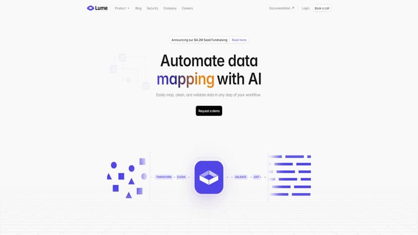 Lume - Lume AI：自动化数据清洗验证，专为工程及客户实施团队量身定制。