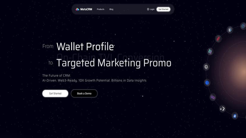 MetaCRM - MetaCRM是一个AI驱动的Web3 CRM工具，旨在释放项目的全部潜力。