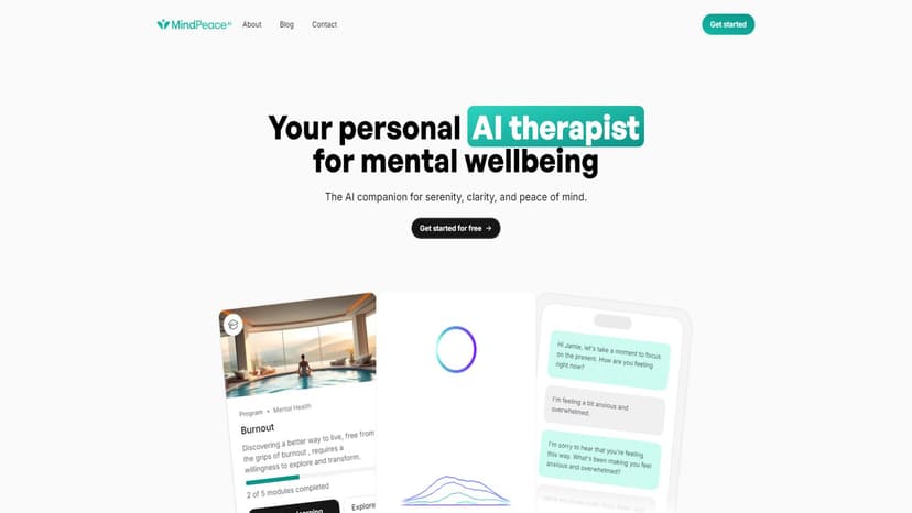 MindLumen AI - MindLumen AI通过AI伴侣提供心理治疗，帮助改善心理健康，增强自信，提供心理支持。