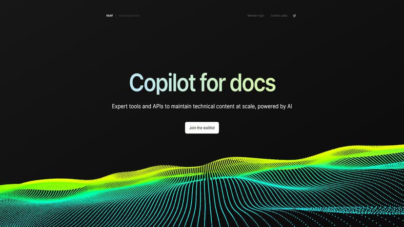 Motif - Expert tools and APIs to maintain technical content at scale, powered by AI.