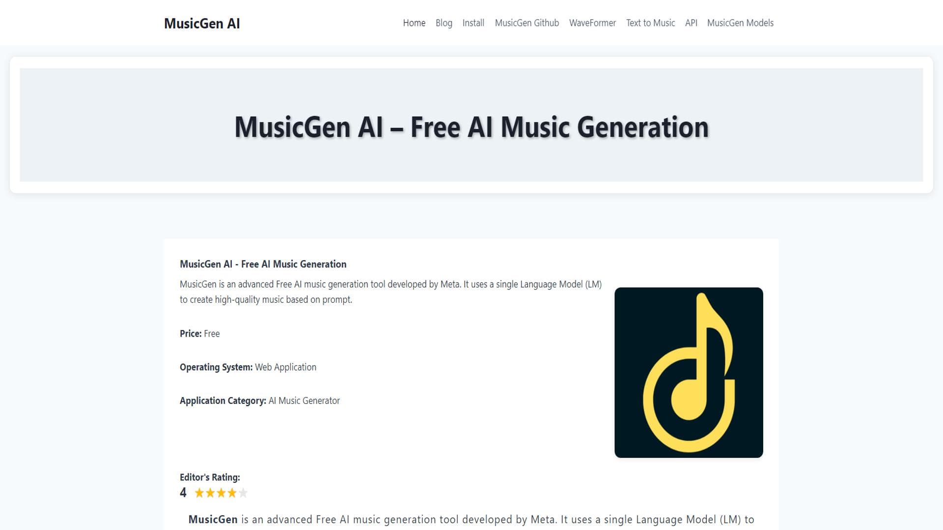 MusicGen AI - Free AI Music Generation by Meta