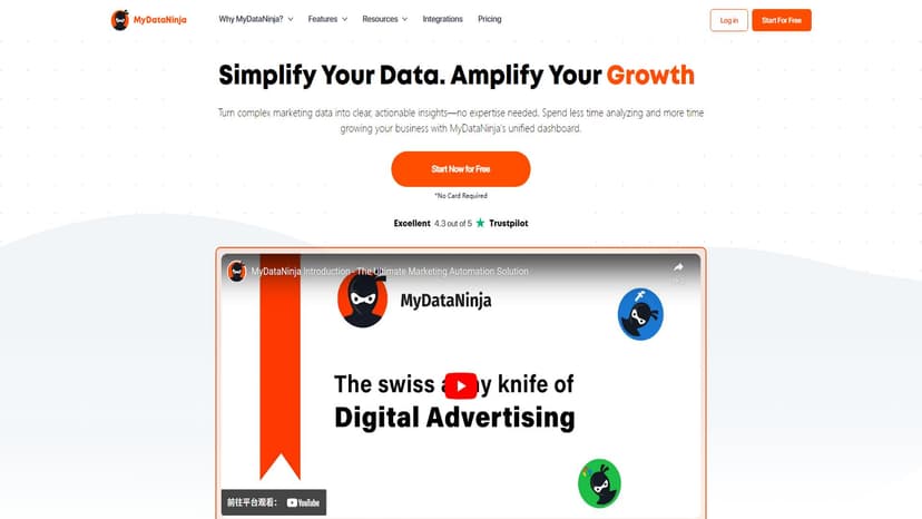 MyDataNinja - MyDataNinja提供营销自动化平台，通过精准跟踪、潜在客户生成和优化，提升PPC广告效果。