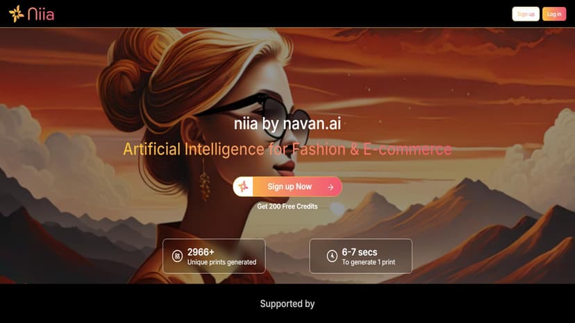 niia by navan.ai - niia by navan.ai 是一个AI平台，帮助时尚电商品牌快速生成服装设计和高质量试穿图像。