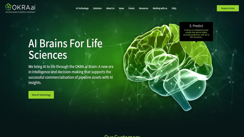 OKRA - OKRA.ai Brain 通过AI洞察支持管道资产的商业化，优化医疗专业人员的参与。