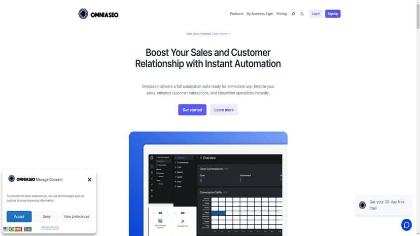 Omniaseo - Omniaseo提供一套集成工具，旨在提升业务效率，支持从数据管理到客户互动的全方位需求。