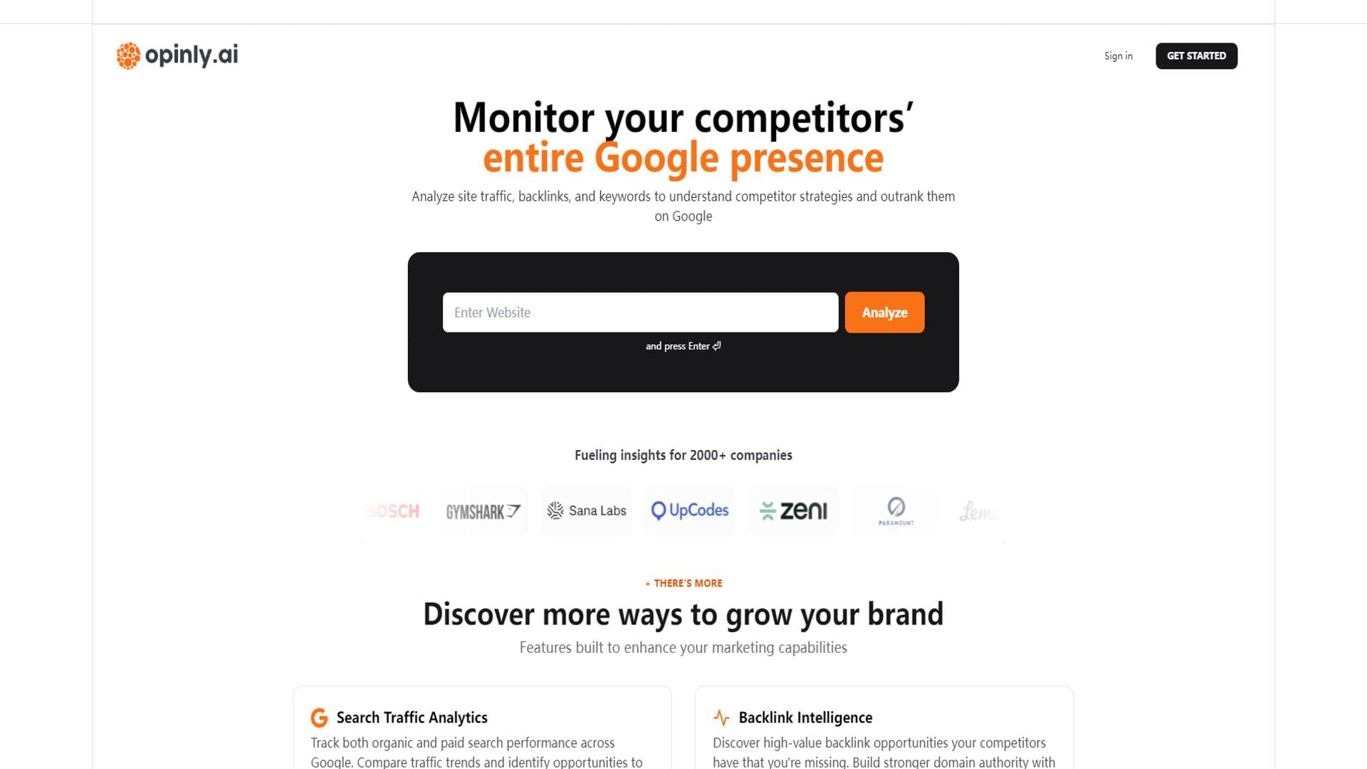 Automated Competitor Analysis | Opinly