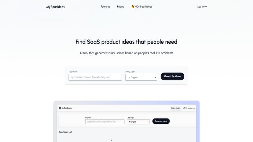 Painkiller Ideas Generator - 通过AI分析社交媒体和在线讨论，生成解决实际问题的SaaS和微SaaS创意。