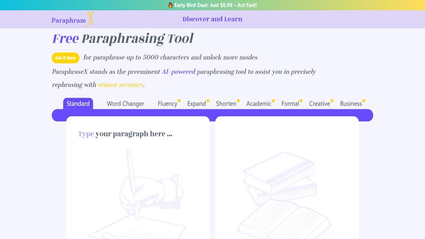 Paraphrase X - "精准重述，无出其右"，行业领先的AI重述工具ParaphraseX。