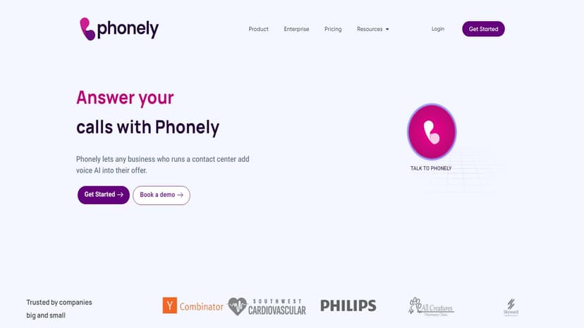 Phonely AI - Phonely AI是一款基于人工智能技术提供的业务客服解决方案，旨在为企业提供高效、专业且个性化的客户沟通体验。