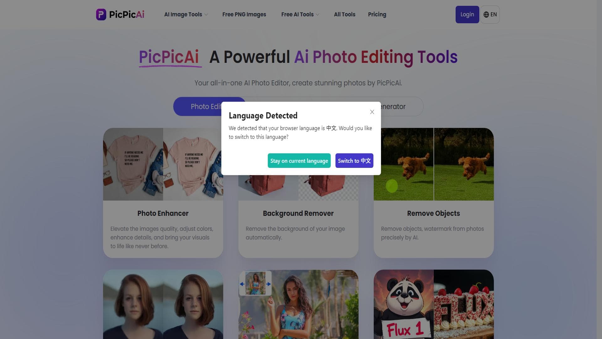 PicPicAi AI Photo Editing Tools