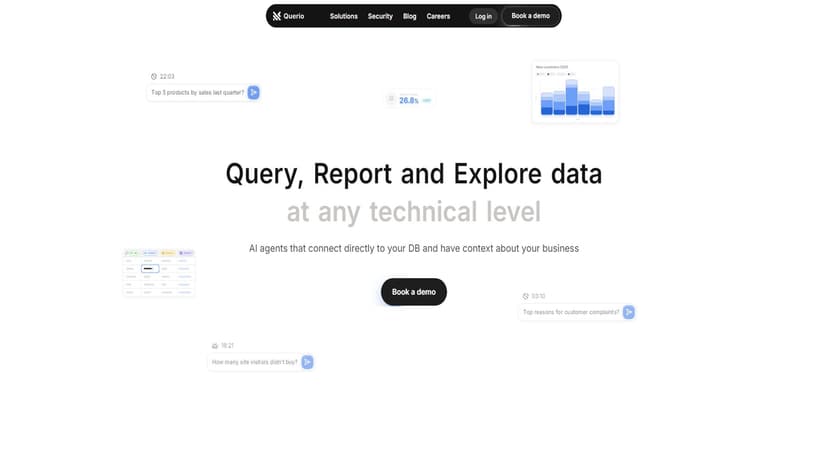 Querio - Querio是一款AI驱动的数据分析工具，适用于任何技术水平的用户。