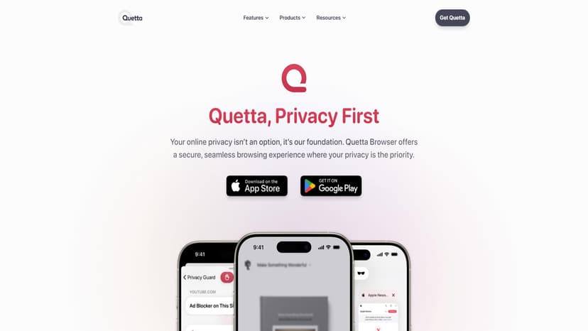 Quetta - Quetta是一个以隐私为首要考虑因素的新一代网络浏览器，提供安全、流畅且优先保护用户隐私的浏览体验。