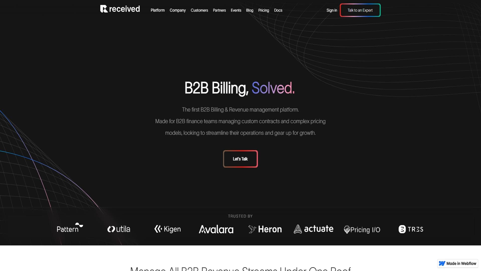B2B计费和收入管理解决方案