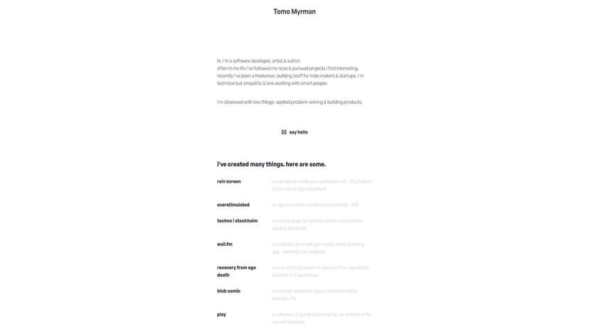 Tomo Myrman - Tomo Myrman提供网站建设、产品开发及搜索引擎优化服务，助力业务增长。