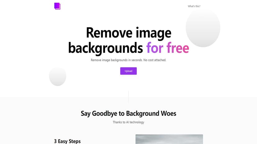 RemoveBG - RemoveBG是一款利用AI技术快速移除图片背景的免费工具。