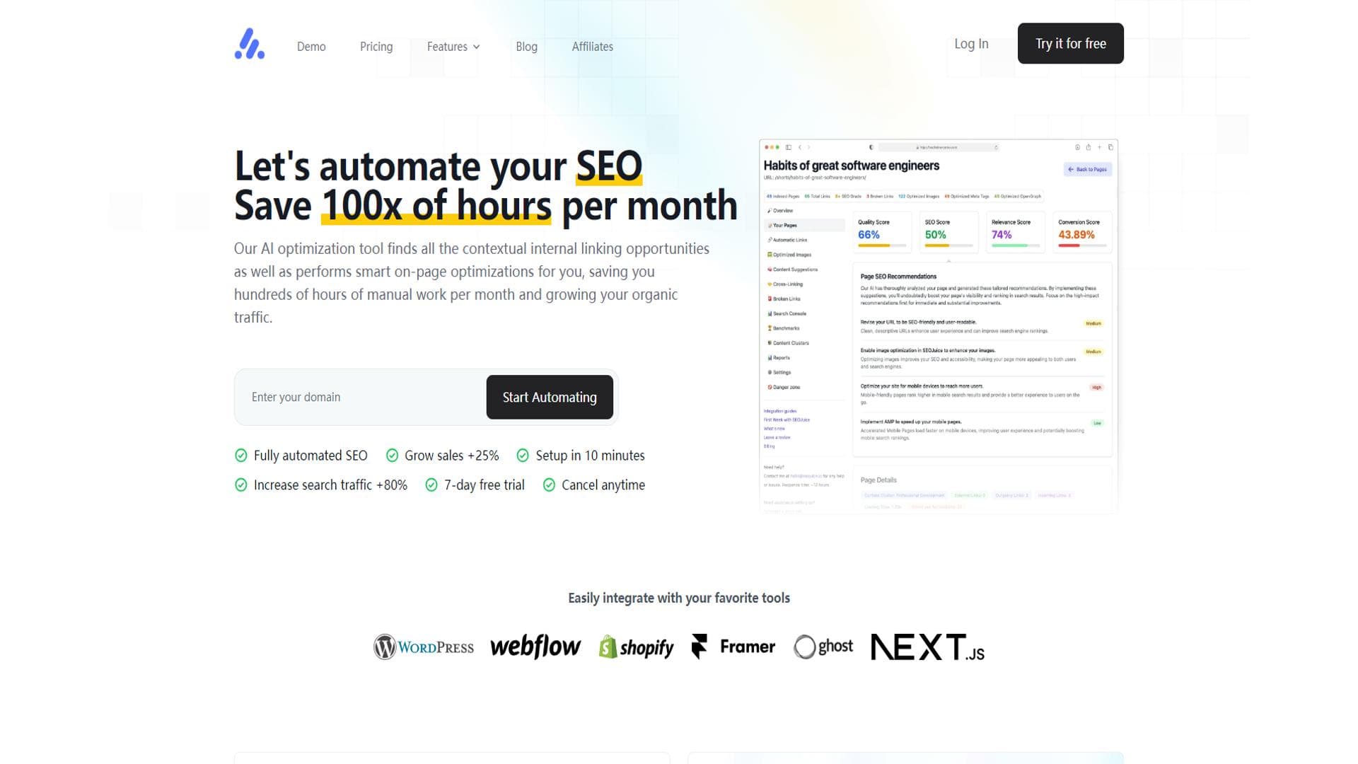 SEOJuice - Automated Internal Links & On-Page Optimizations