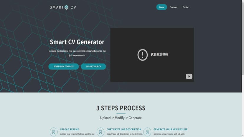 Resume Creator and Generator - 通过三步流程快速创建和生成针对不同职位描述的简历。