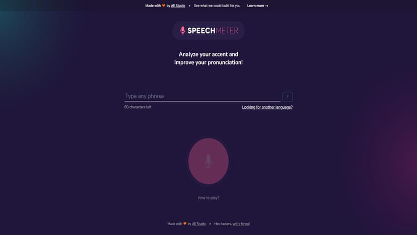 Speech Meter - Speech Meter 是一款帮助用户分析口音并改善发音的工具。