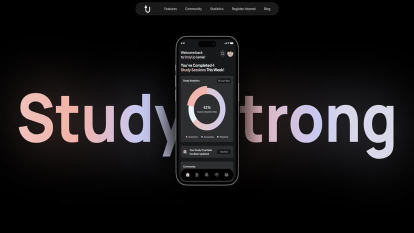 StdyUp - StdyUp是一款基于人工智能的学习工具，提供个性化的学习计划、进度跟踪和更多功能！。