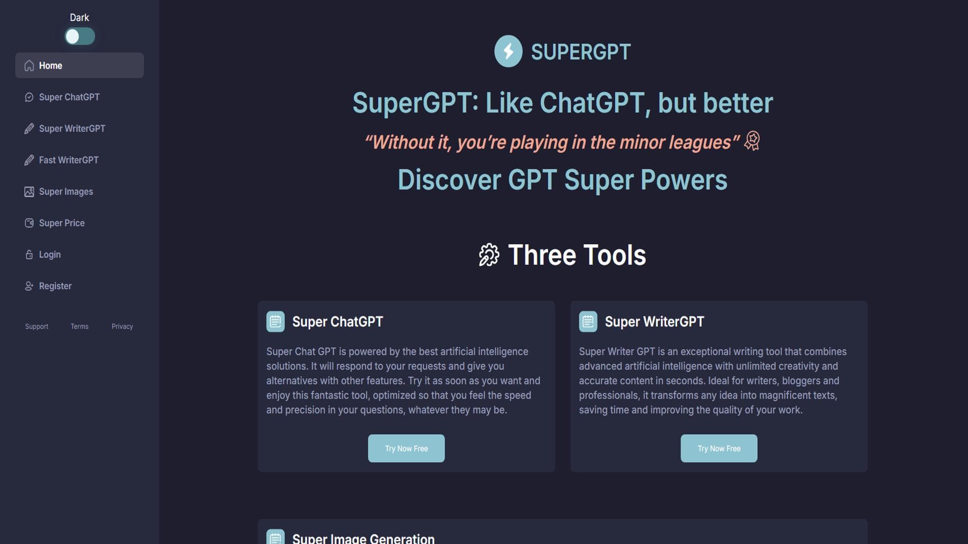 SuperGPT | The best content generator in the network