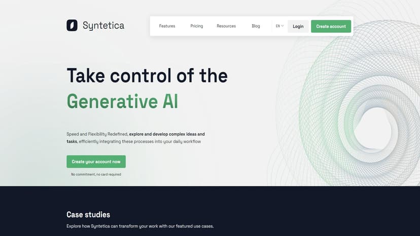 Syntetica - Syntetica利用生成式AI帮助用户生成复杂文档，从合同到社交媒体内容，提升团队协作效率。