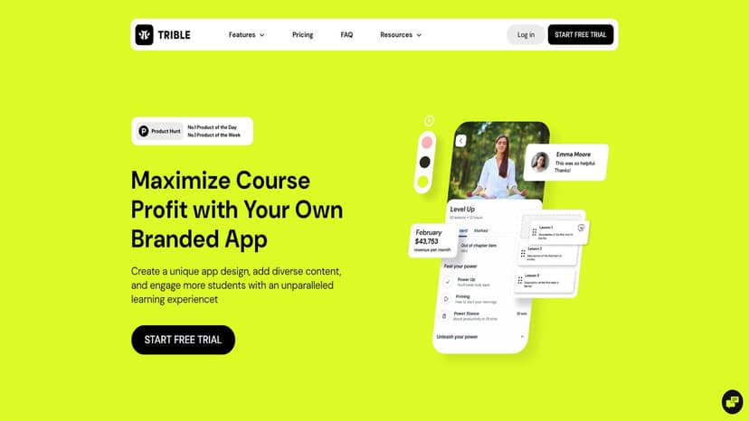 Trible - 打造个人品牌APP，提供社群、挑战和学习课程，全方位支持升级。