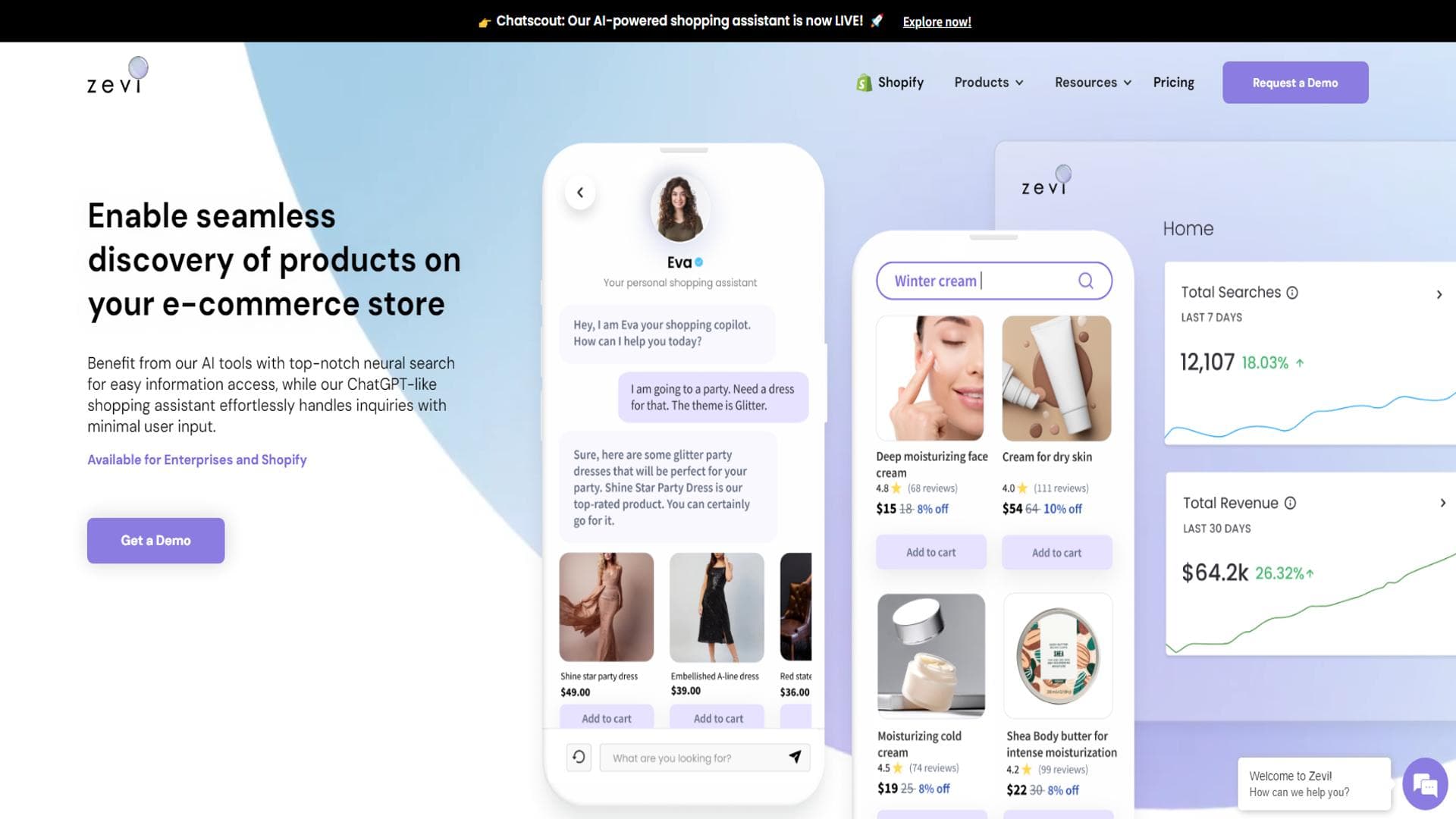 Zevi: AI Powered Site Search & Discovery Platform