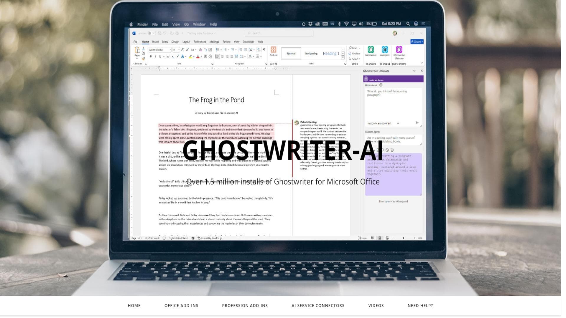 Ghostwriter Add-ins for Microsoft Office